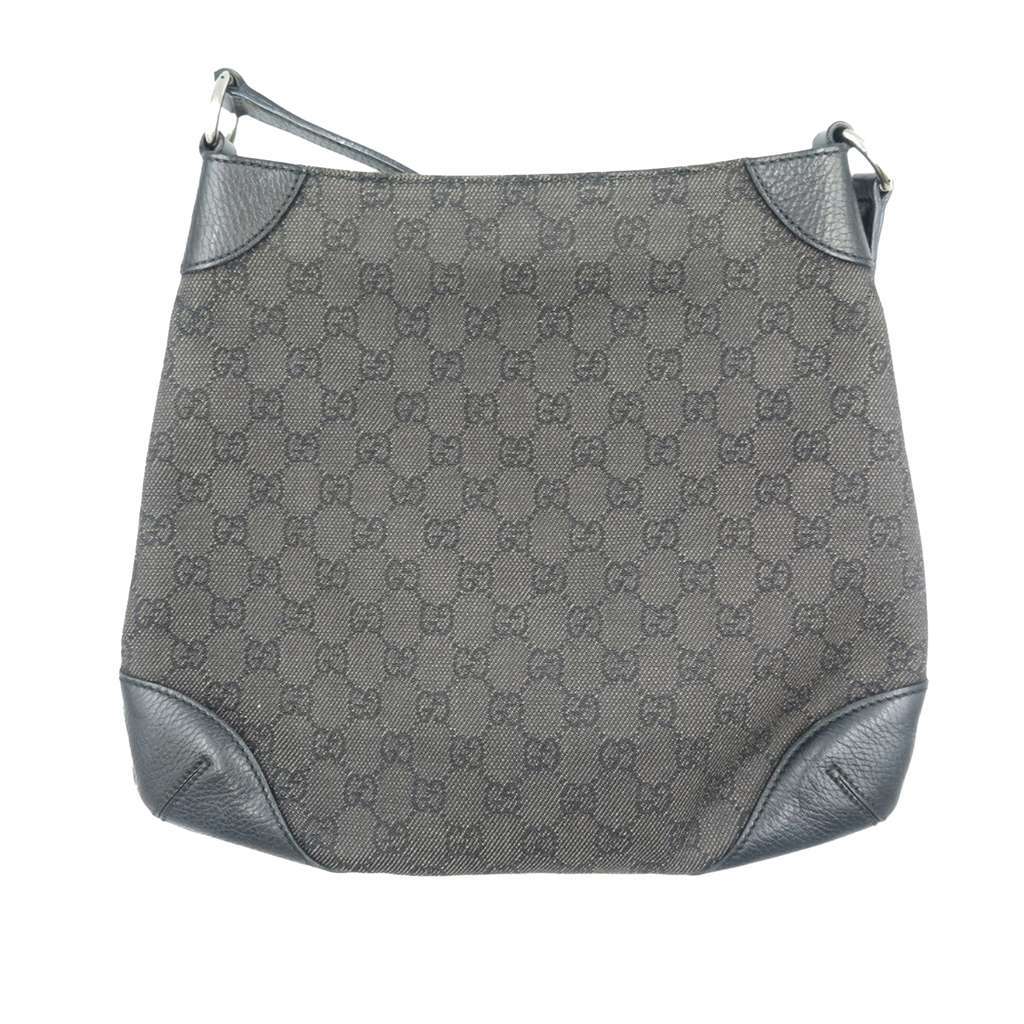 Gucci GG Denim Shoulder Bag Black Denim Very good condition - Back View