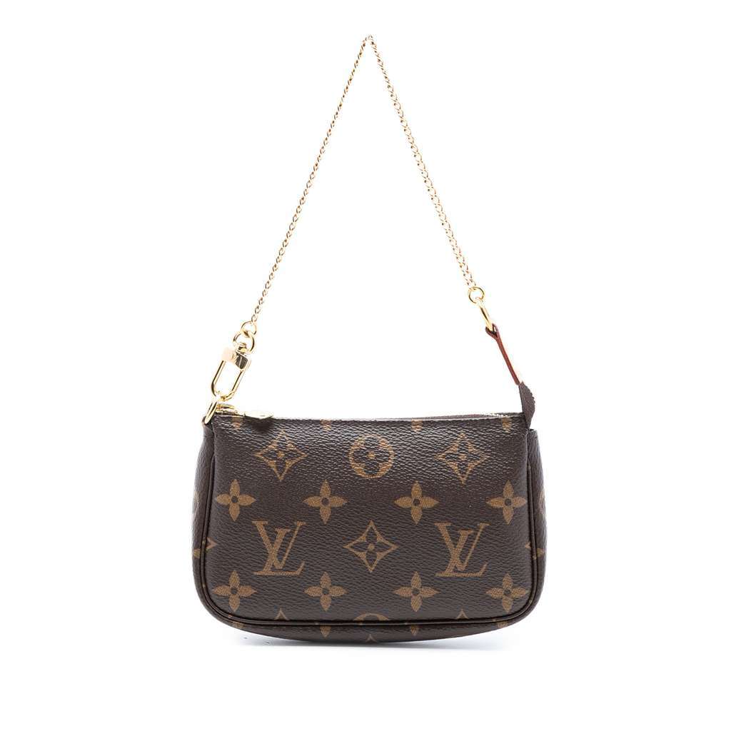 Louis Vuitton Monogram Mini Pochette Accessoires Brown Very good condition - Front View
