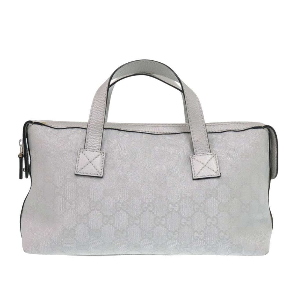 Gucci GG Canvas Handbag Silver Canvas Very good condition - Front View