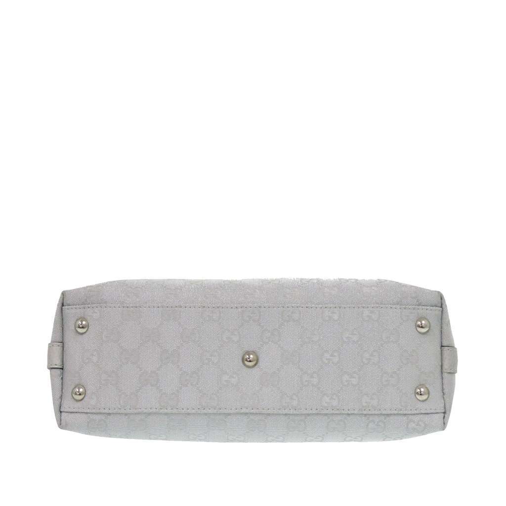 Gucci GG Canvas Handbag Silver Canvas Very good condition - Inside View