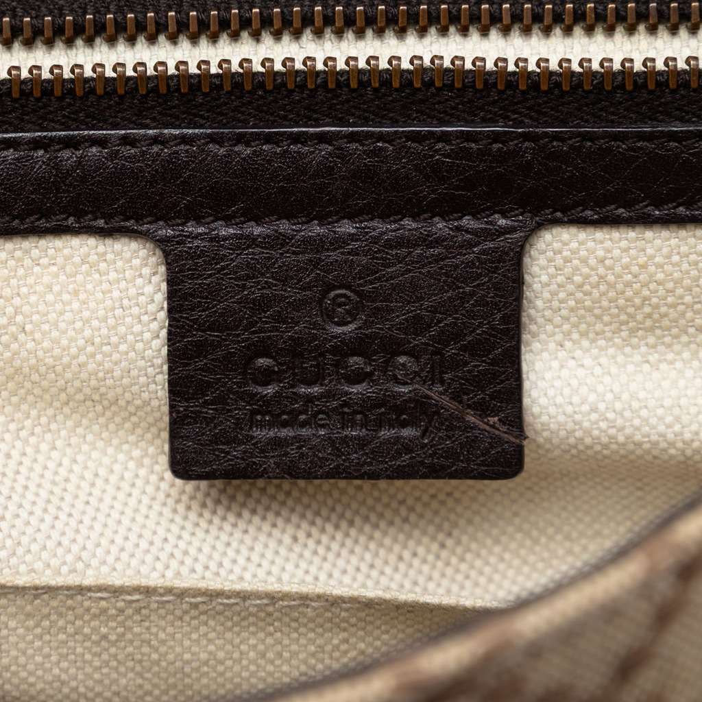 Gucci Diamante Canvas 1973 Shoulder Bag Beige Very good condition - Box View