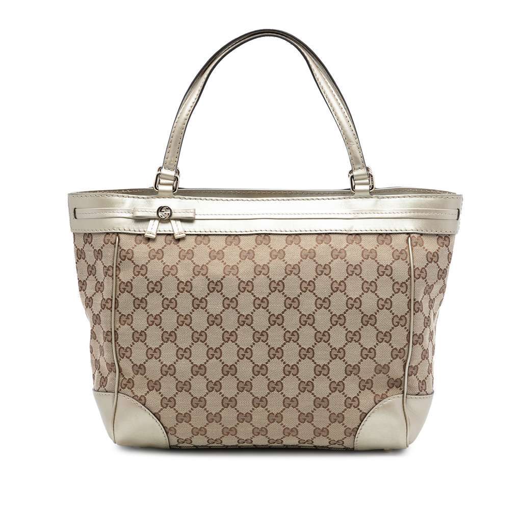 Gucci GG Canvas Mayfair Tote Beige Very good condition - Front View