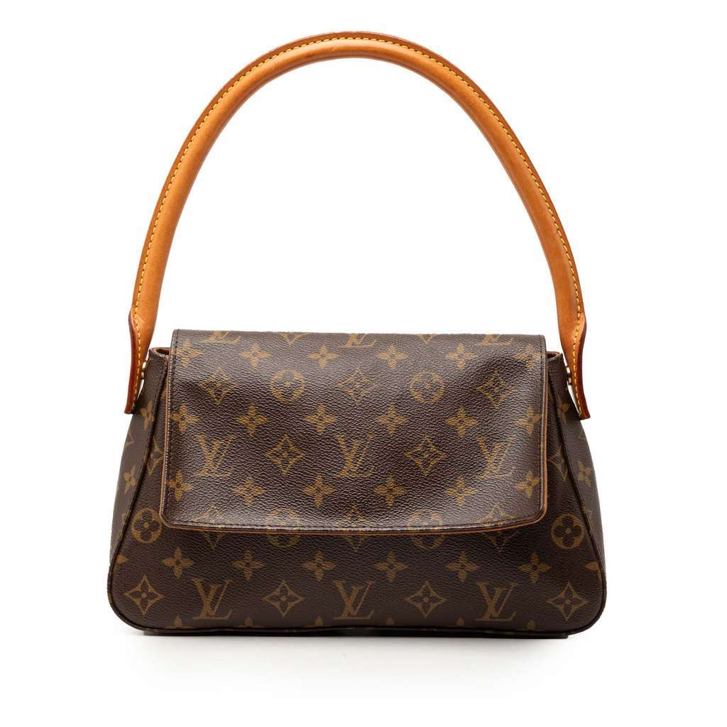 Louis Vuitton Monogram Mini Looping Brown Very good condition - Front View