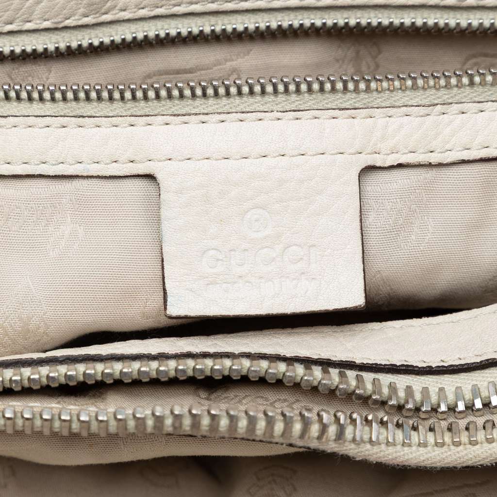 Gucci Medium GG Canvas Bamboo Libeccio Tote Beige Very good condition - Box View