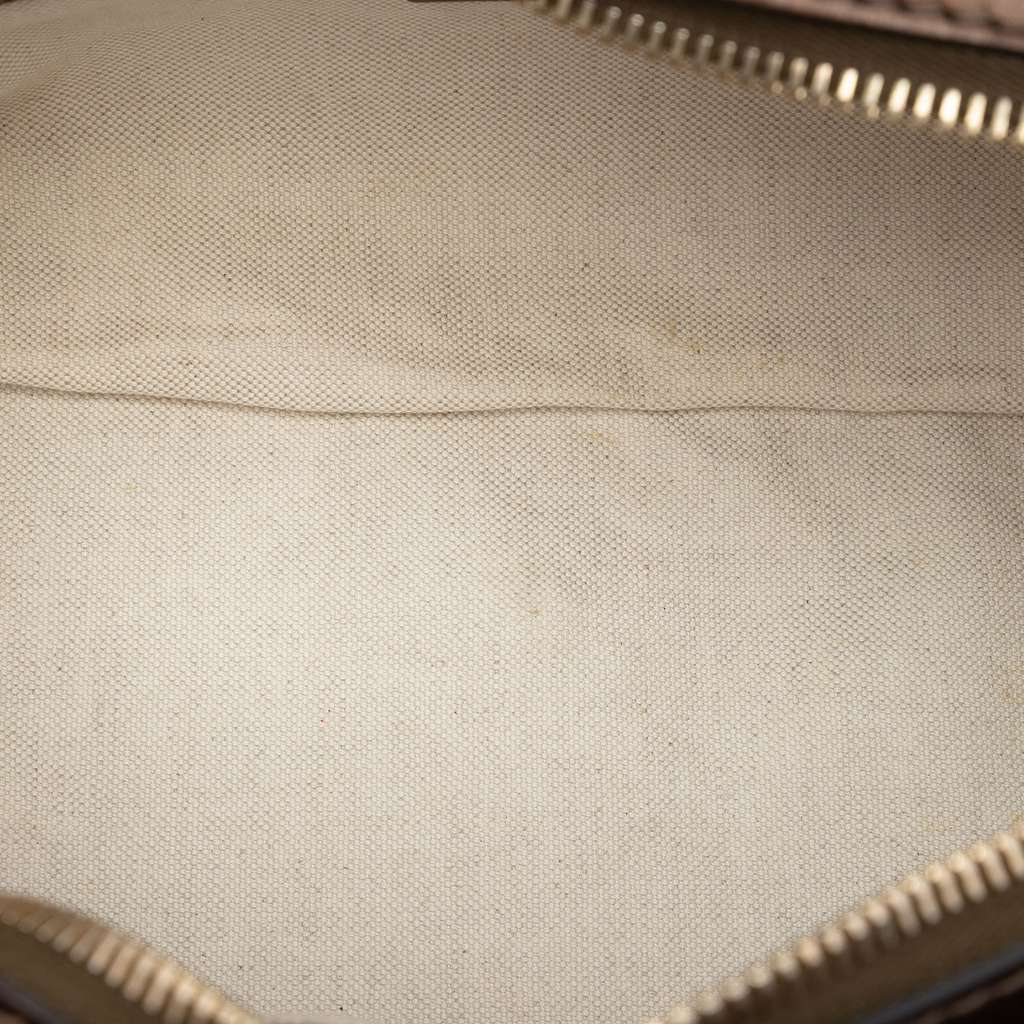 Gucci GG Lurex Heart Bit Satchel Beige Very good condition - Model View