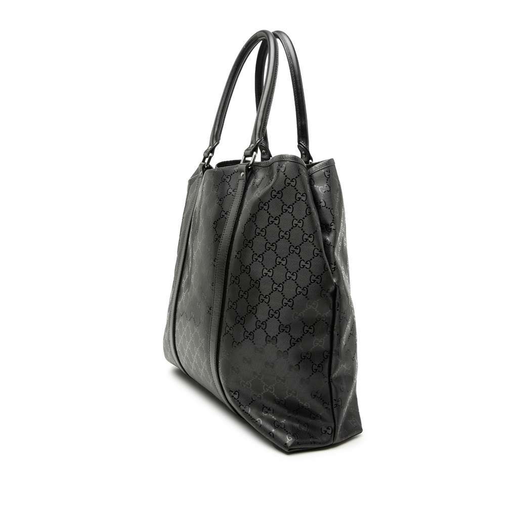 Gucci GG Imprime Joy Vertical Tote Black Canvas Very good condition - Back View