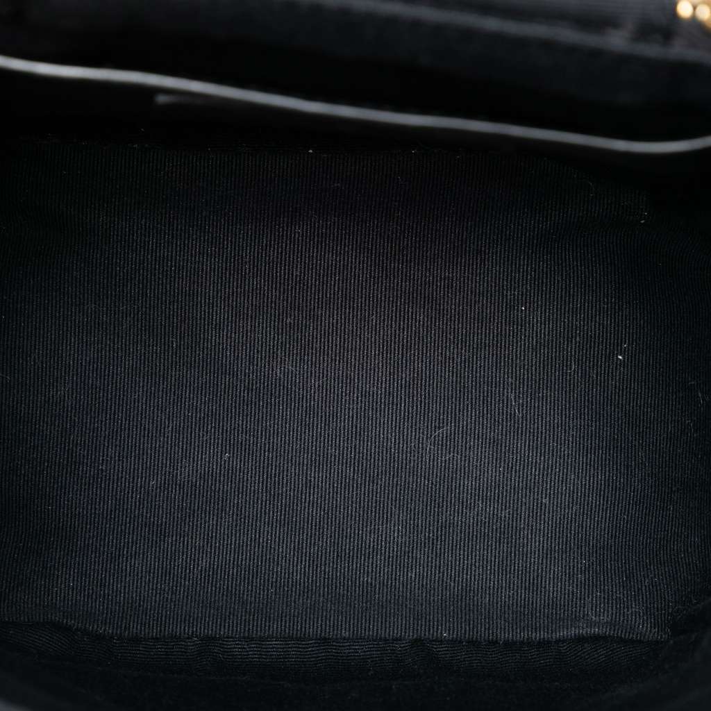 Saint Laurent Grain de Poudre Quilted 80s Vanity Bag Black Leather Very good condition - Model View