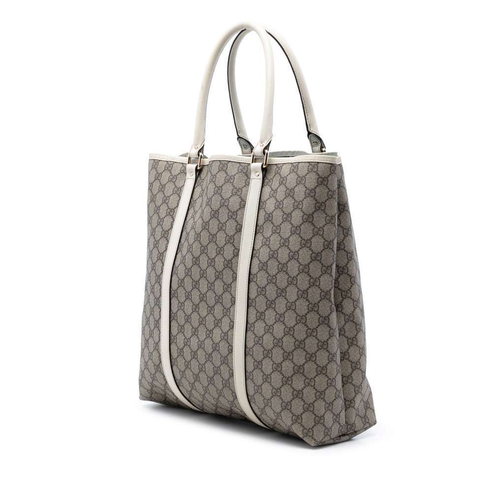 Gucci GG Supreme Joy Vertical Tote Beige Very good condition - Back View
