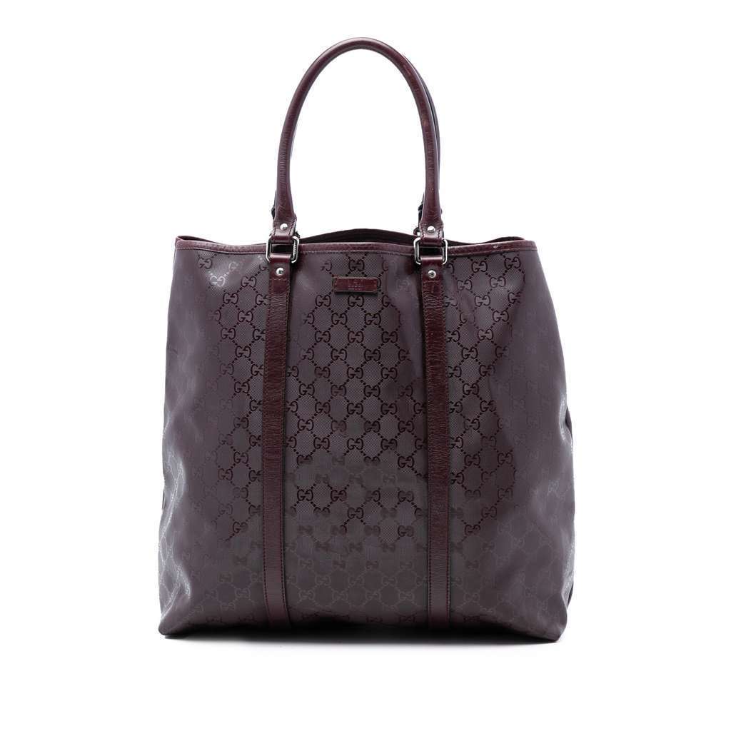 Gucci GG Imprime Joy Vertical Tote Red Canvas Very good condition - Front View