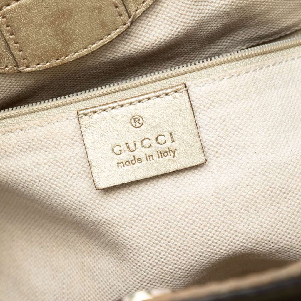 Gucci Medium Guccissima Sukey Tote Gold Leather Very good condition - Box View