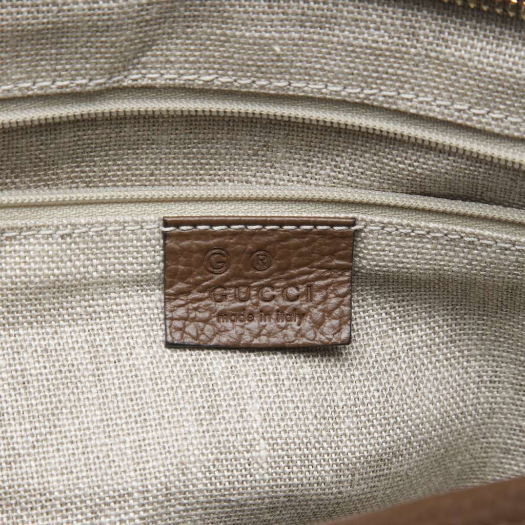 Gucci GG Canvas Bree Zippered Tote Beige Very good condition - Box View