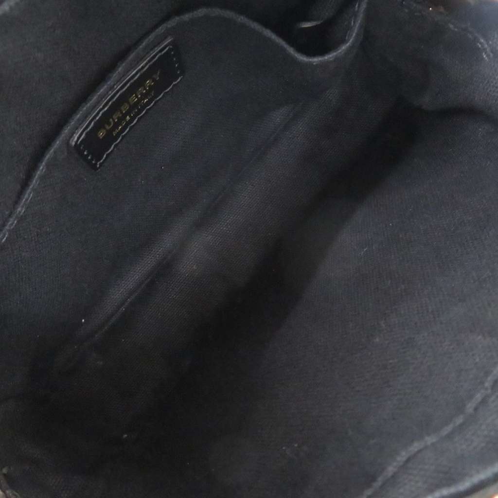 Burberry Embossed Calfskin TB Monogram Camera Chain Crossbody Black Leather Very good condition - Box View