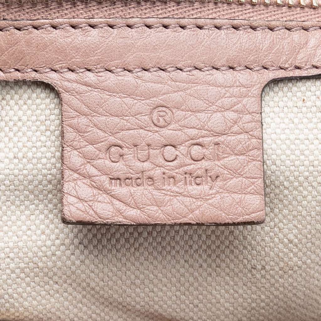 Gucci Medium Calfskin Bamboo Shopper Satchel Pink Leather Very good condition - Box View