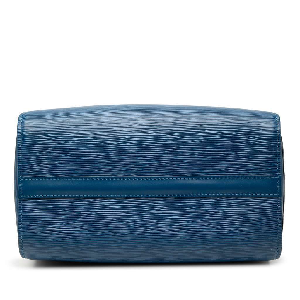 Louis Vuitton Epi Speedy 25 Blue Leather Good condition - Inside View
