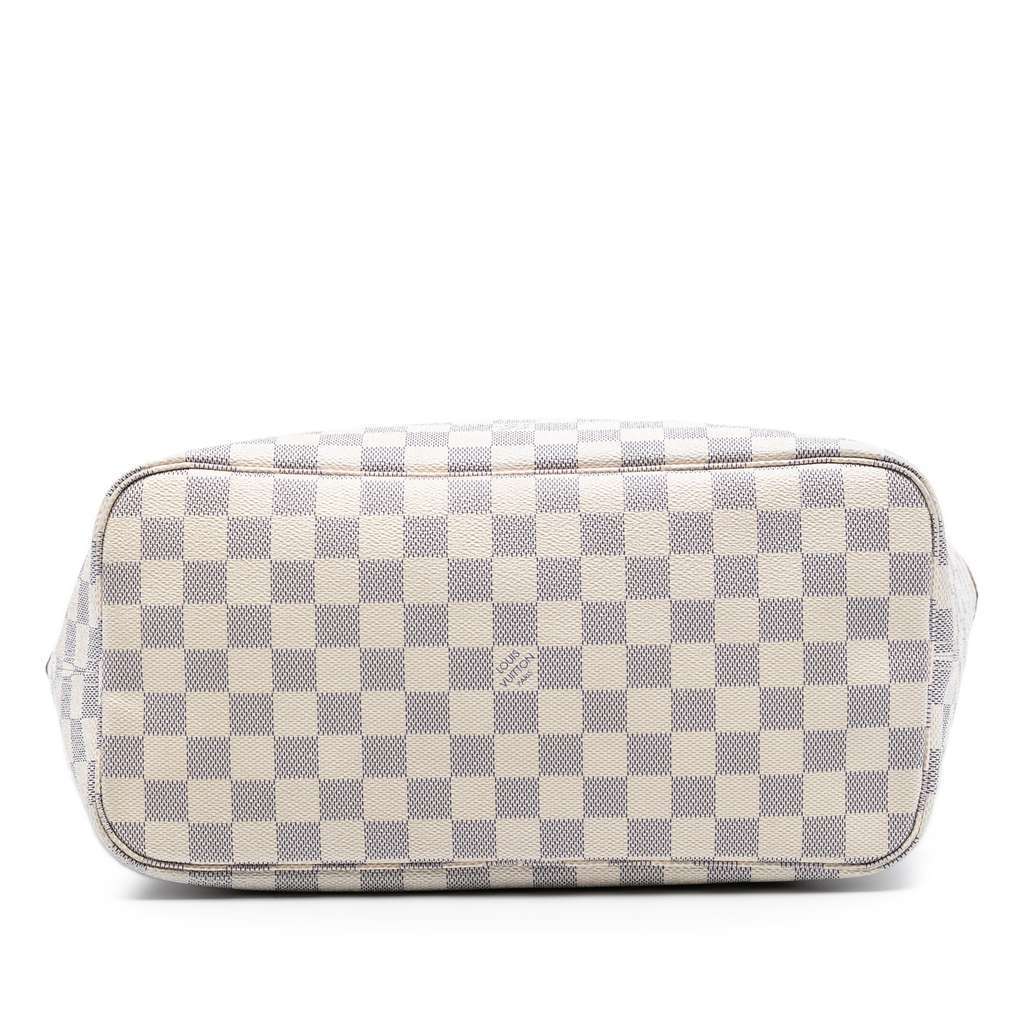 Louis Vuitton Damier Azur Neverfull MM White Very good condition - Inside View