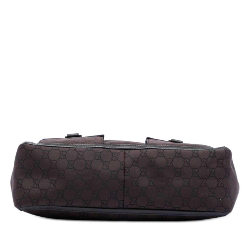 Gucci GG Nylon Abbey D Ring Pocket Tote Brown Very good condition - Inside View