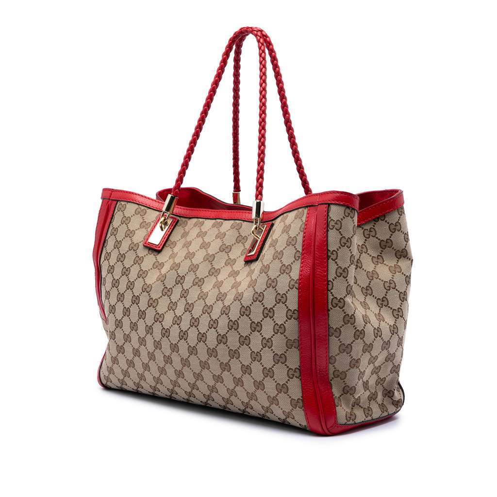 Gucci Medium GG Canvas Bella Tote Beige Very good condition - Back View