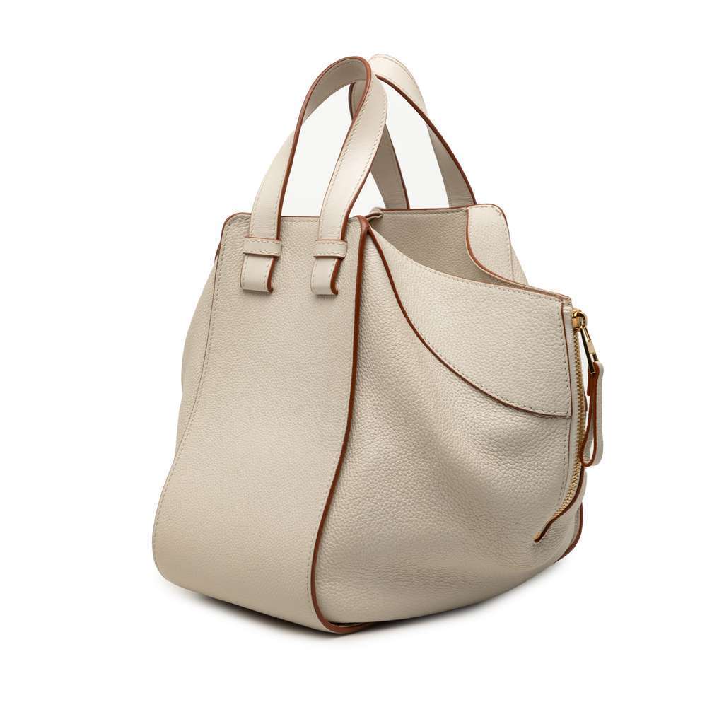 Loewe Medium Grained Calfskin Hammock Satchel Brown Leather Very good - Back View