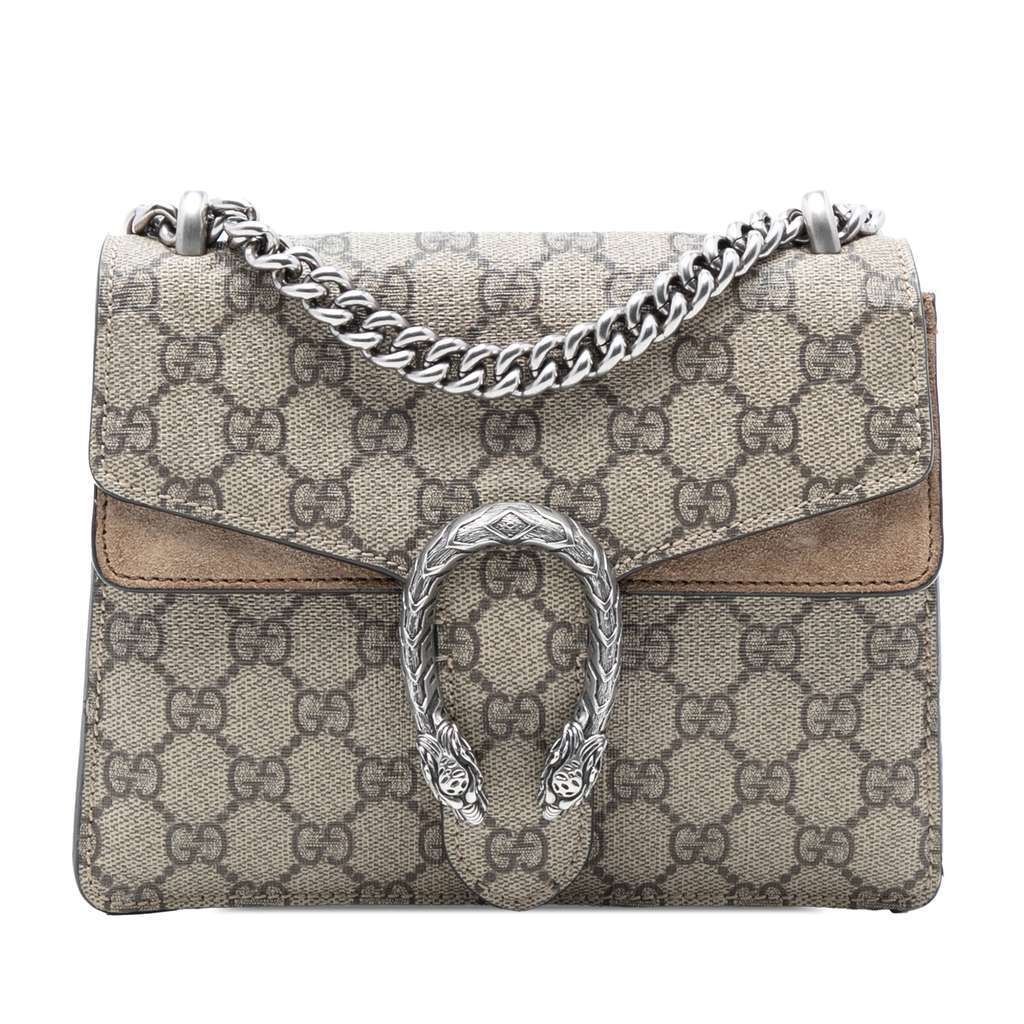 Gucci Small GG Supreme Dionysus Crossbody Beige Very good condition - Front View