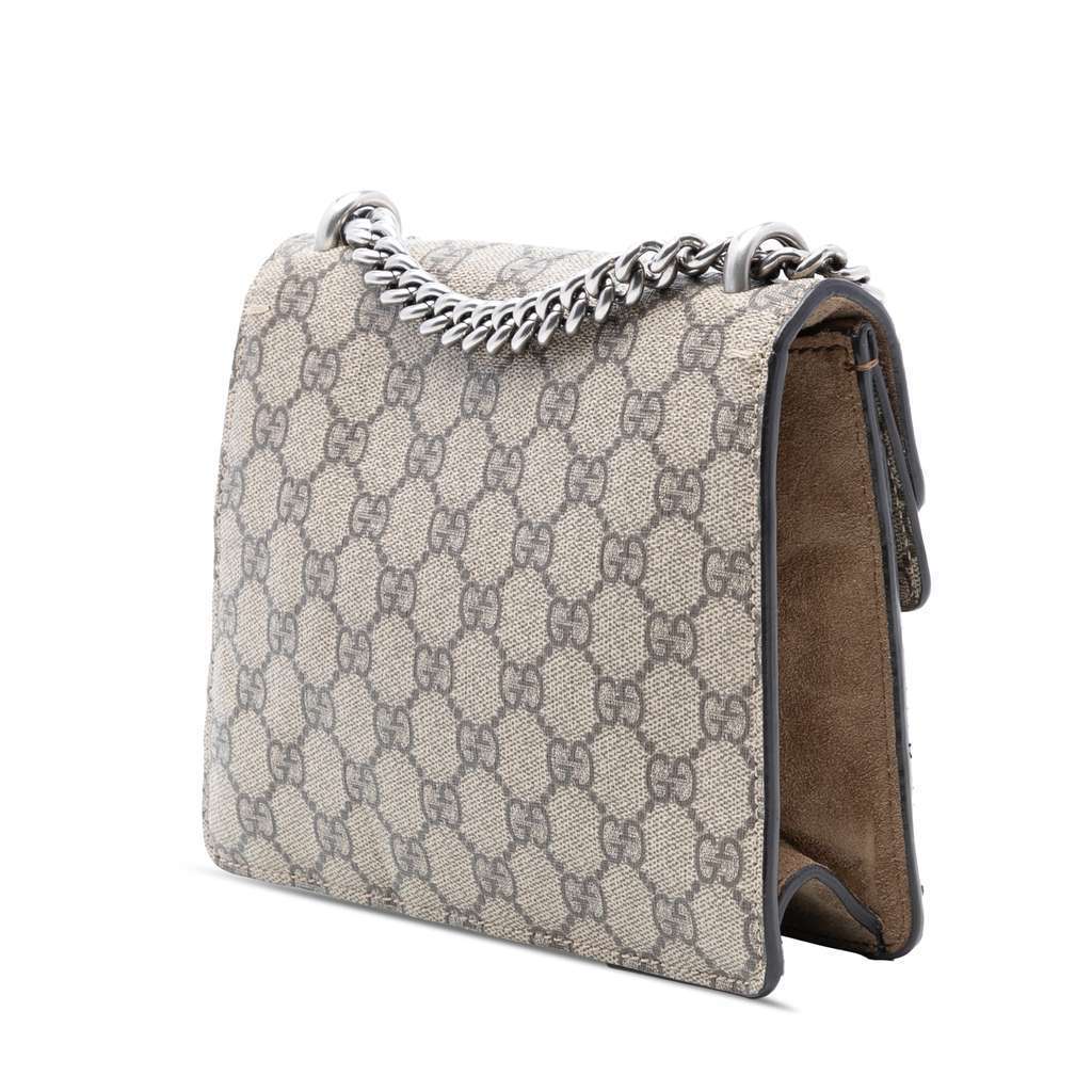 Gucci Small GG Supreme Dionysus Crossbody Beige Very good condition - Back View