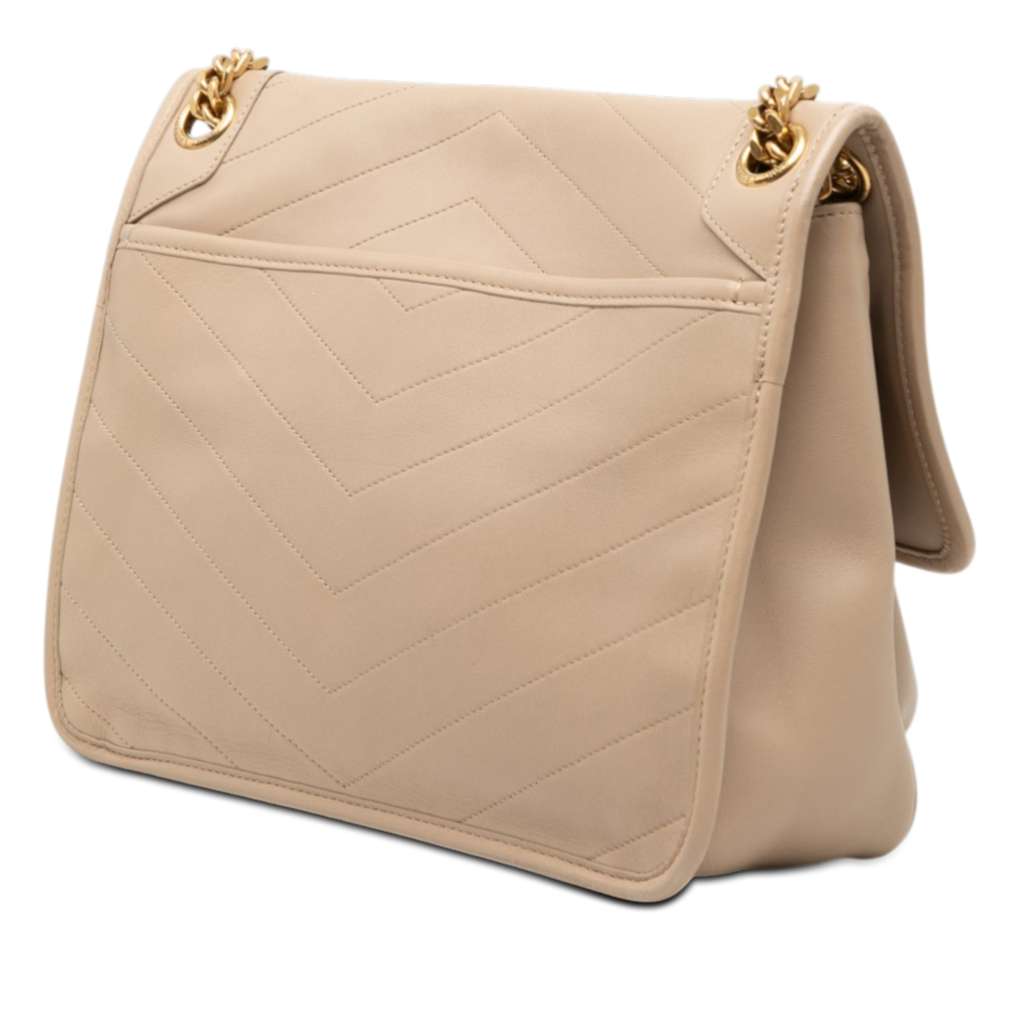Saint Laurent Medium Calfskin Niki Beige Leather Very good condition - Back View