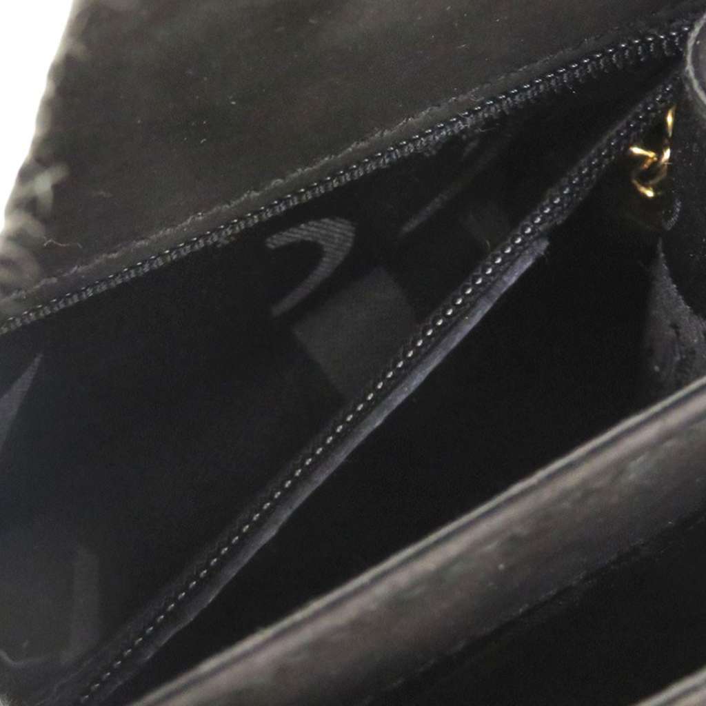 Salvatore Ferragamo Small Suede Gancini Iconic Top Handle Bag Black Leather Very good condition - Box View