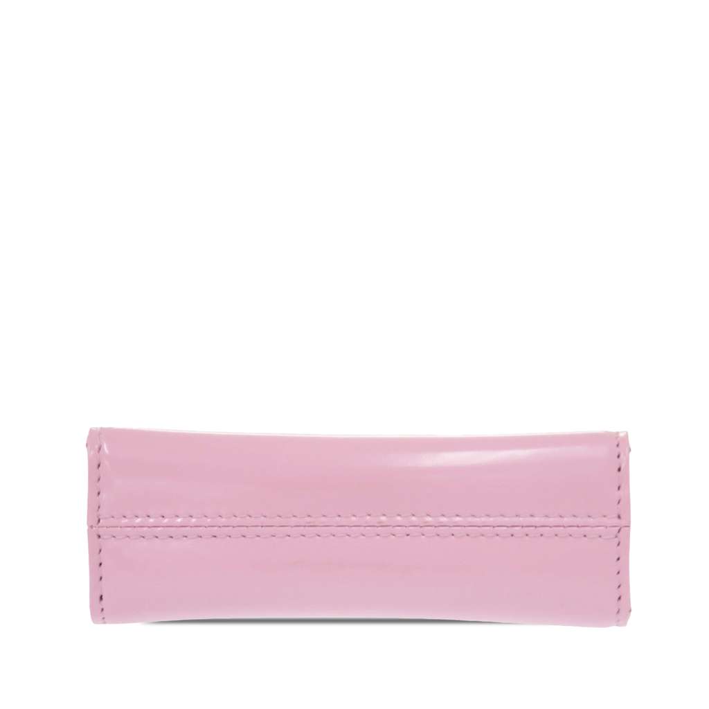 Salvatore Ferragamo Mini Brushed Calfskin Wanda Top Handle Bag Pink Leather Very good condition - Inside View