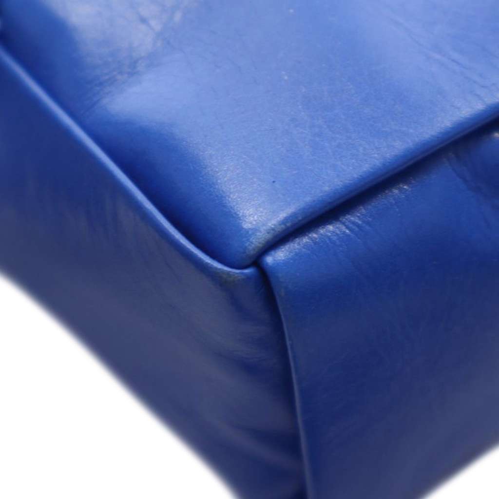 Bottega Veneta Mini Paper Calfskin Intrecciato Cassette Belt Bag Blue Leather Very good condition - Box View