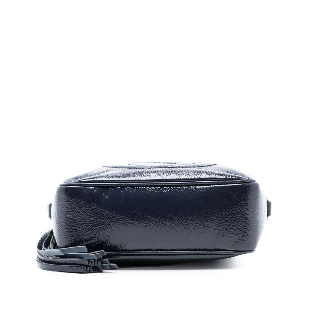 Gucci Patent Soho Disco Crossbody Blue Leather Very good - Inside View