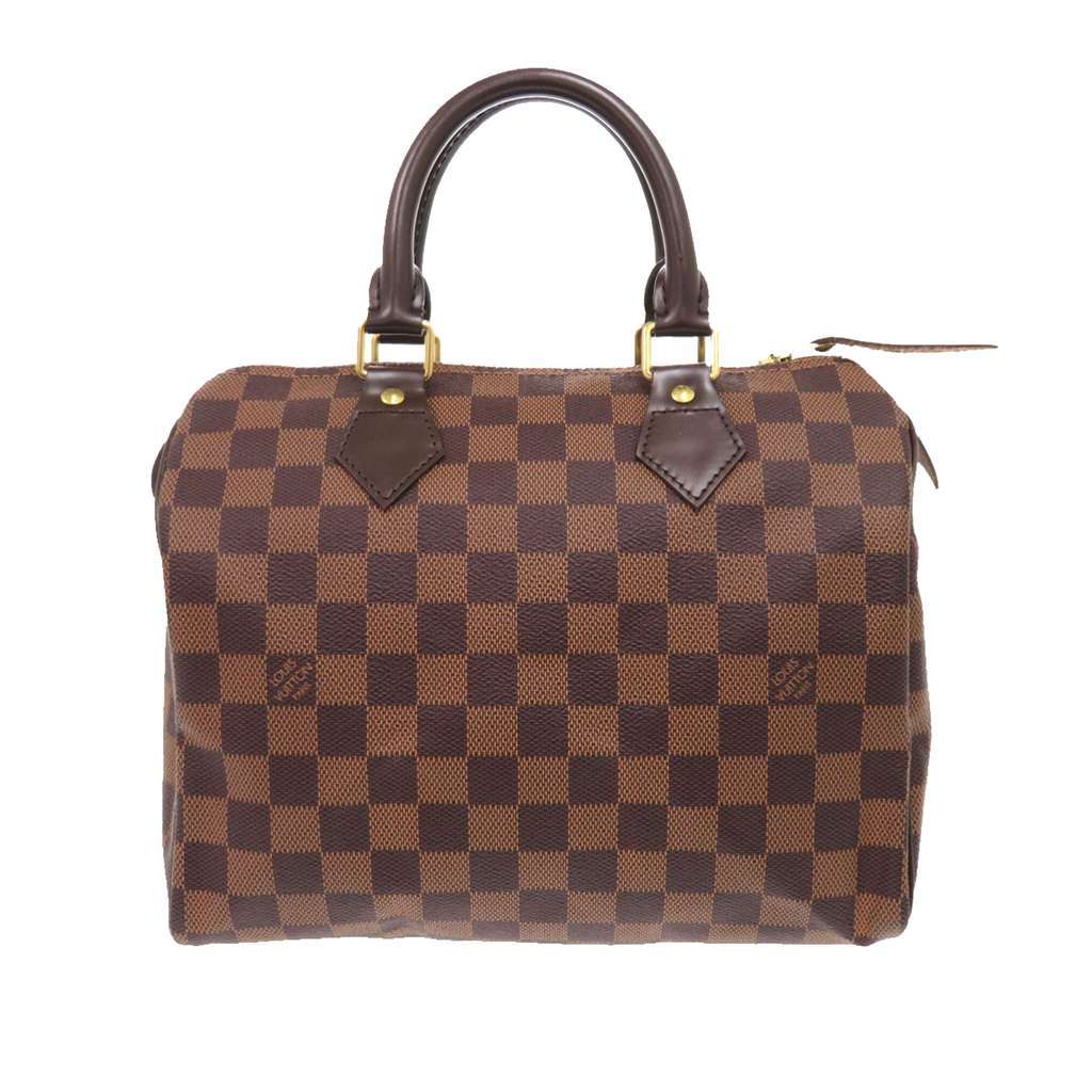 Louis Vuitton Damier Ebene Speedy 25 Brown Very good - Front View
