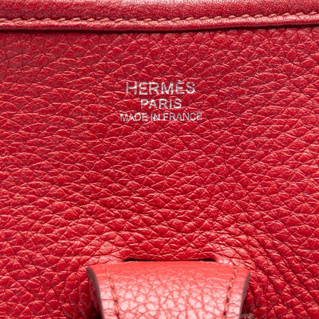 Hermès Clemence Evelyne III 33 Red Leather Very good - Box View