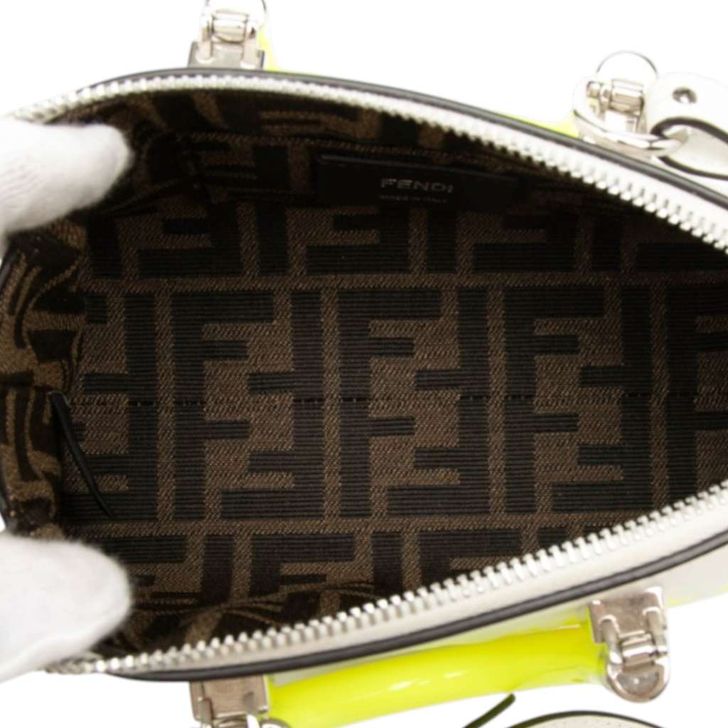 Fendi Mini Leather By The Way Roma Satchel White Leather Very good - Model View