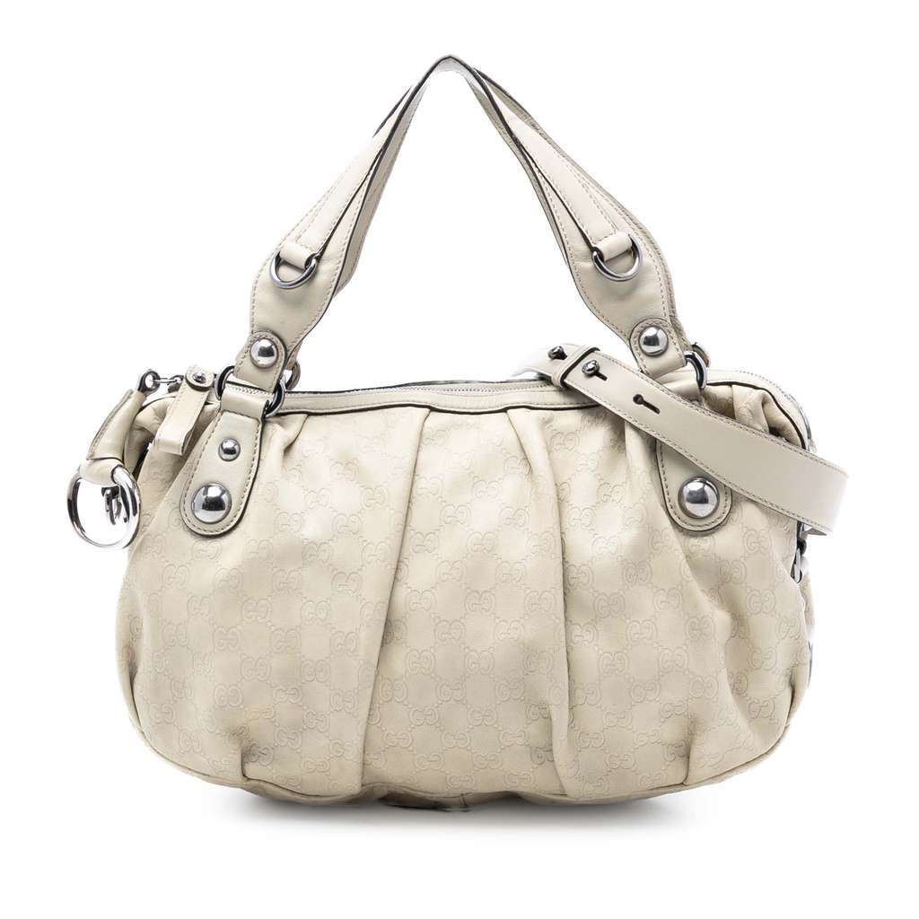 Gucci Guccissima Icon Bit Satchel Brown Leather Very good - Front View