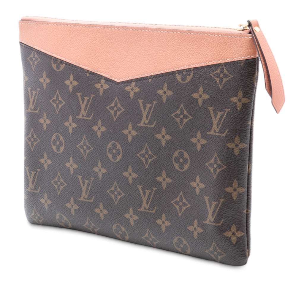Louis Vuitton Monogram Daily Pouch Brown Very good - Back View