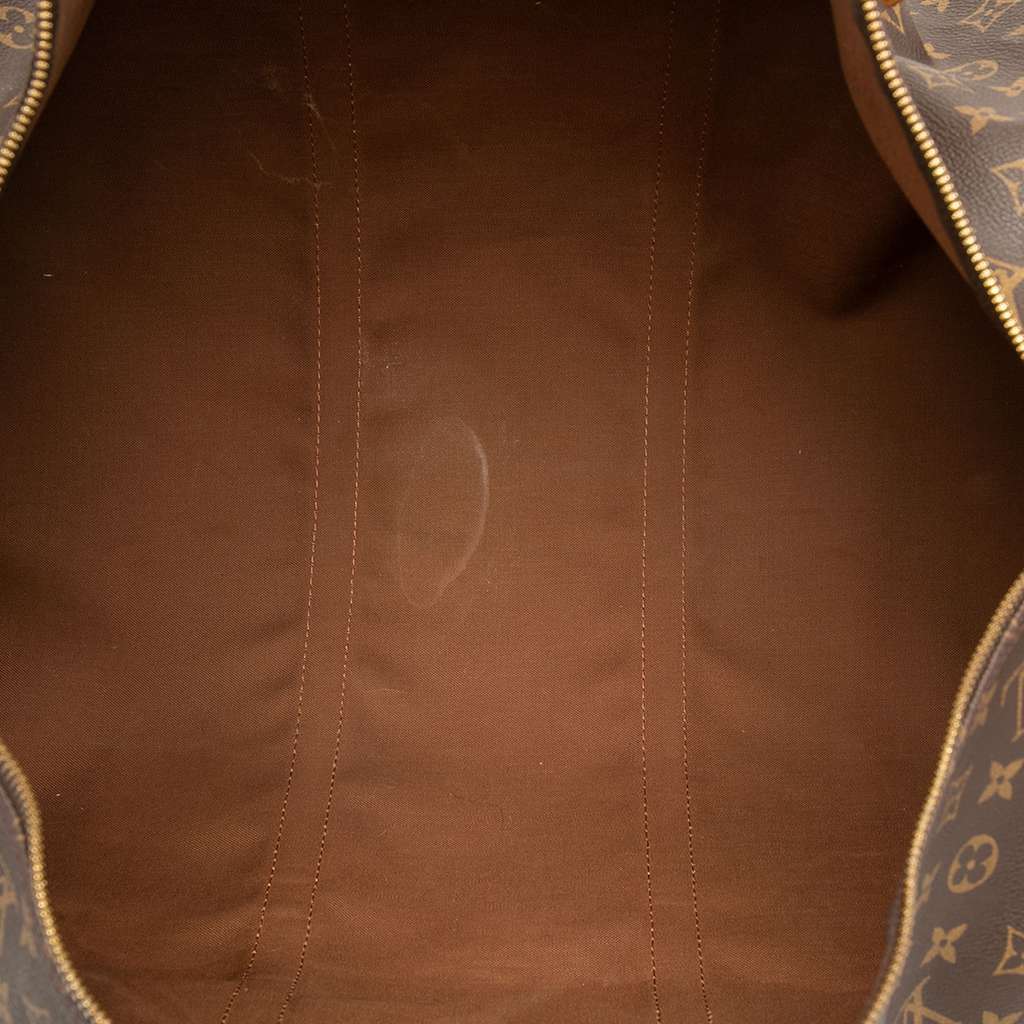 Louis Vuitton Monogram Keepall Bandouliere 60 Brown Good - Model View