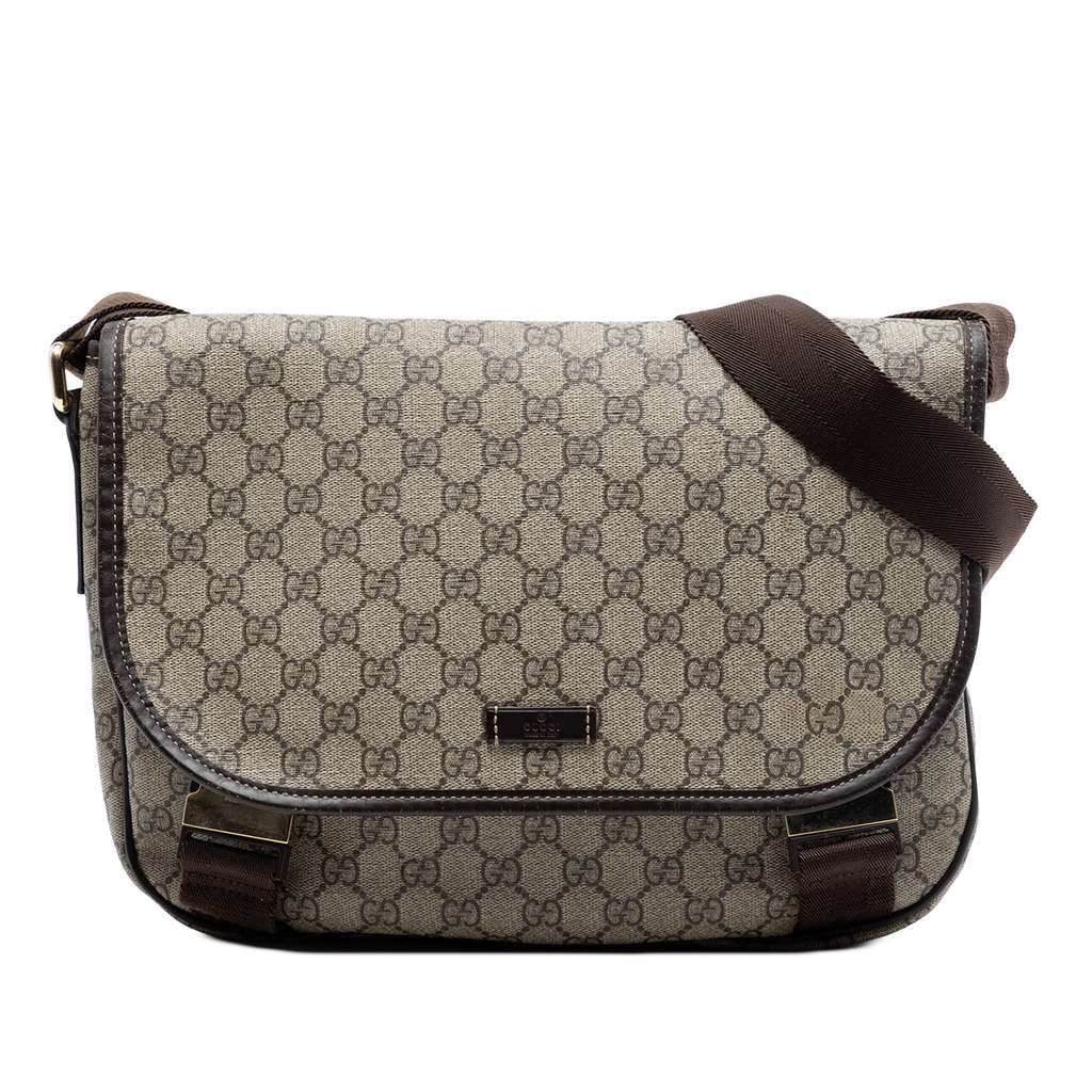Gucci GG Supreme Crossbody Beige Very good condition - Front View