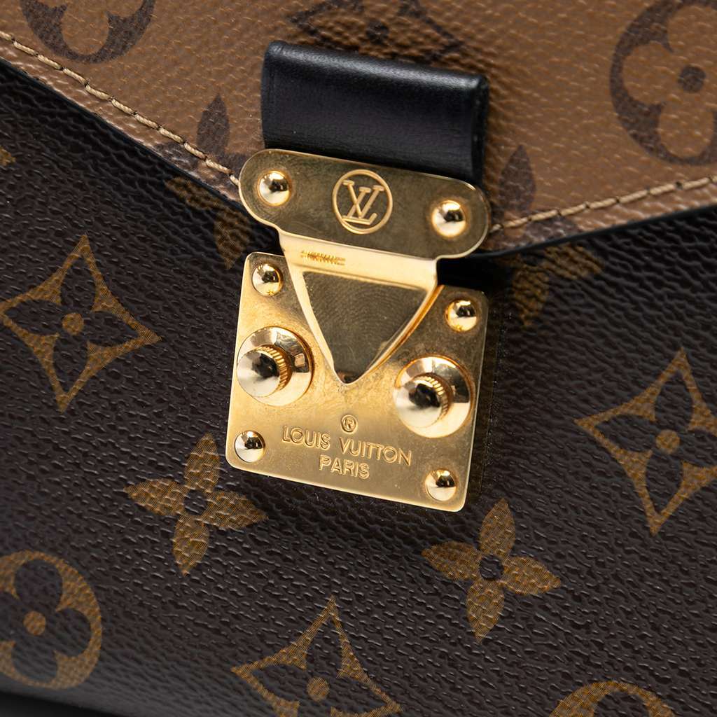 Louis Vuitton Monogram Reverse Pochette Metis Brown Very good condition - Box View