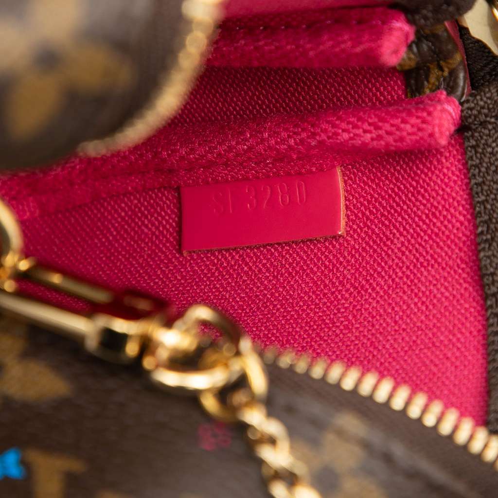 Louis Vuitton Monogram Vivienne Christmas Roller Coaster Mini Pochette Accessoires Brown Very good - Box View