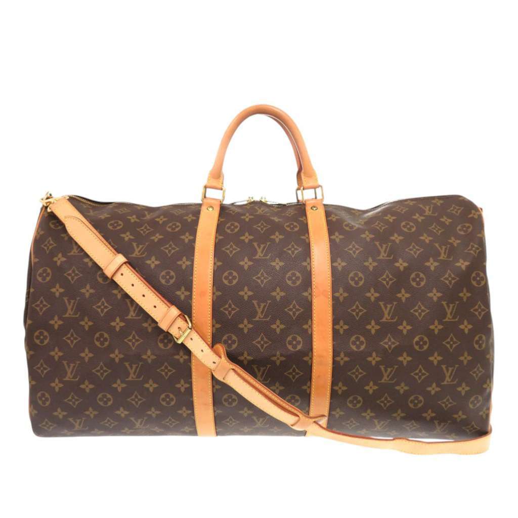 Louis Vuitton Monogram Keepall Bandouliere 60 Brown Very good - Front View