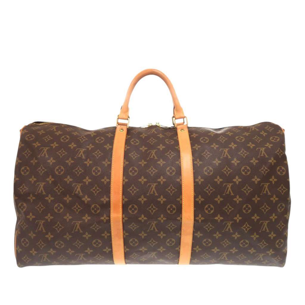 Louis Vuitton Monogram Keepall Bandouliere 60 Brown Very good - Back View