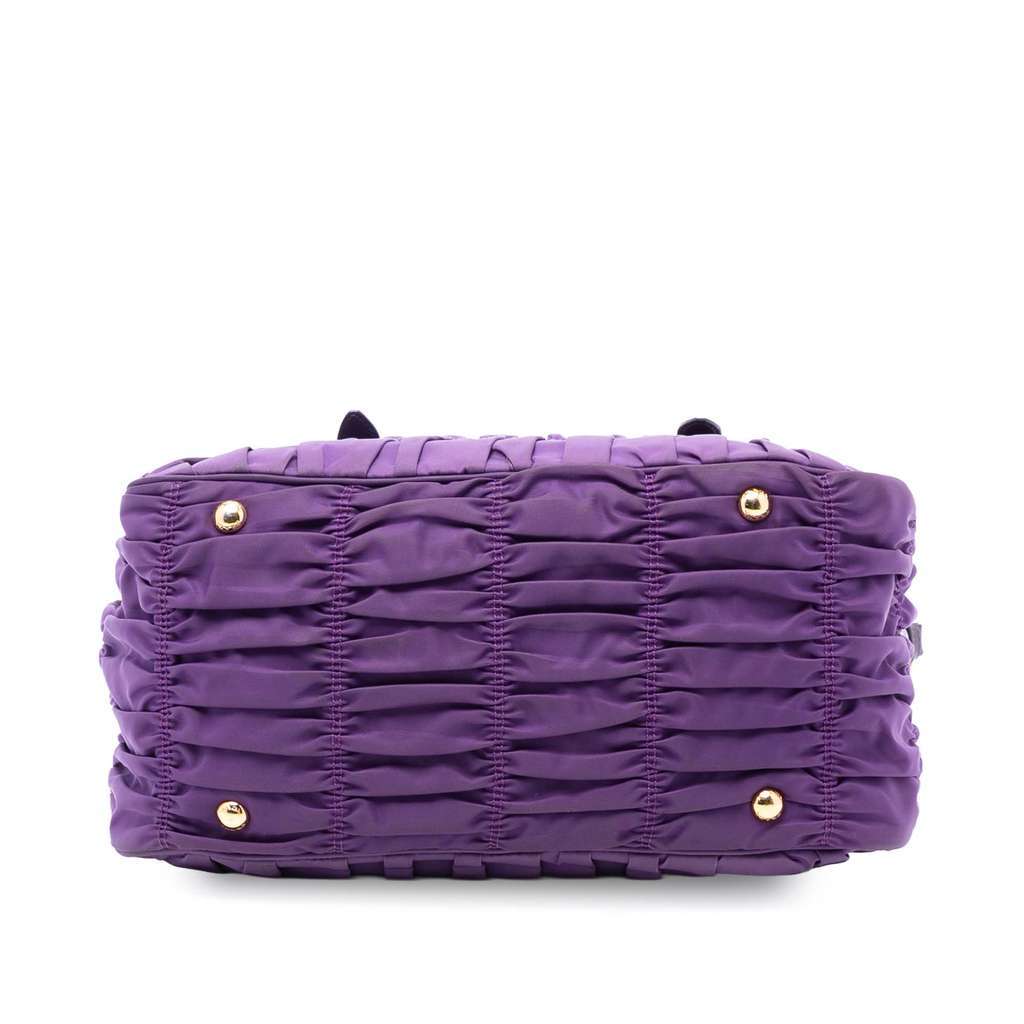 Prada Tessuto Gaufre Satchel Purple Very good condition - Inside View