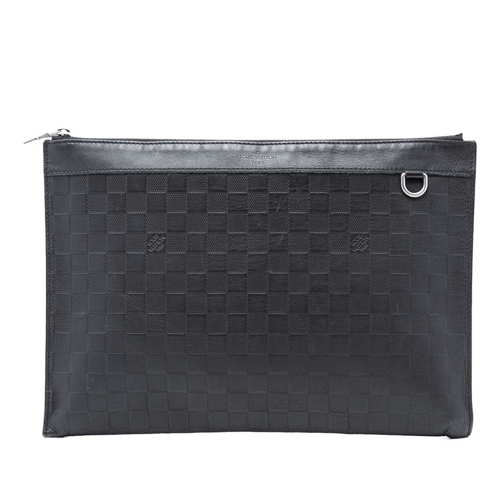 Louis Vuitton Damier Infini Pochette Discovery GM Black Leather Very good condition - Front View