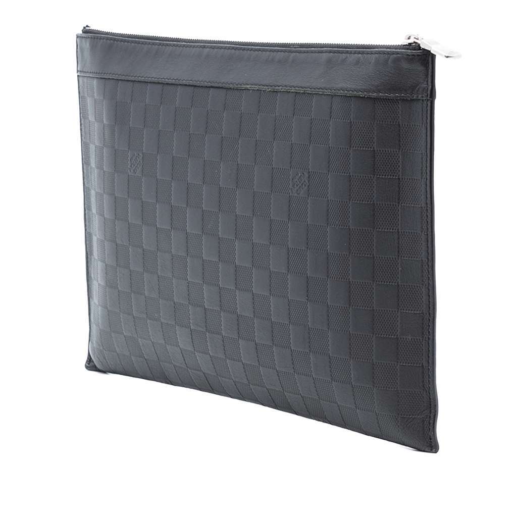 Louis Vuitton Damier Infini Pochette Discovery GM Black Leather Very good condition - Back View
