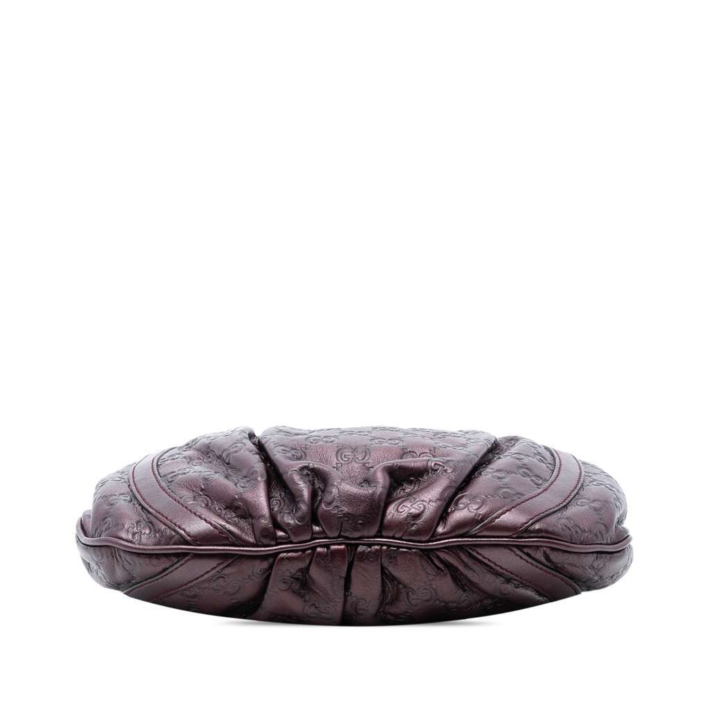 Gucci Metallic Guccissima Abbey D Ring Crossbody Purple Leather Very good condition - Inside View