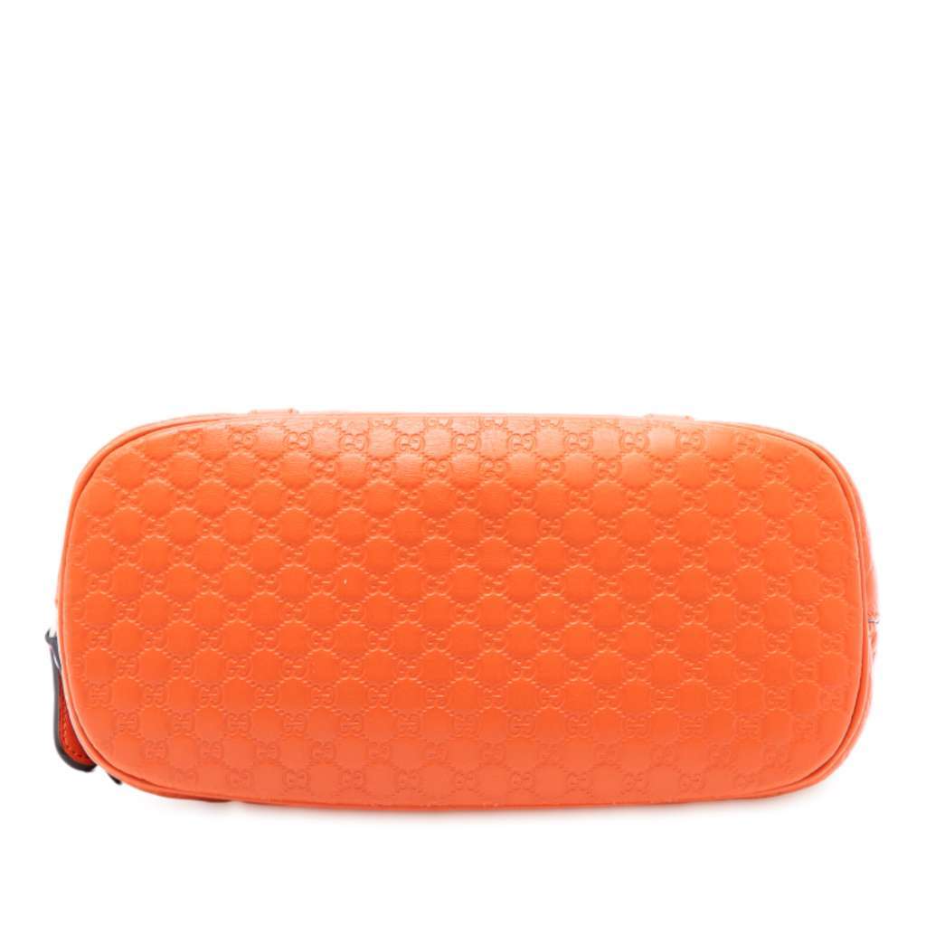 Gucci Mini Microguccissima Dome Satchel Orange Leather Very good condition - Inside View