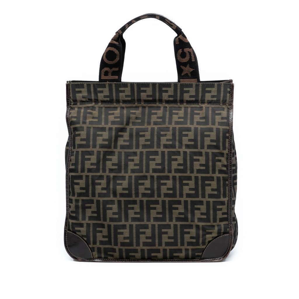 Fendi Zucca Canvas Shopping Tote Brown Canvas Very good condition - Front View