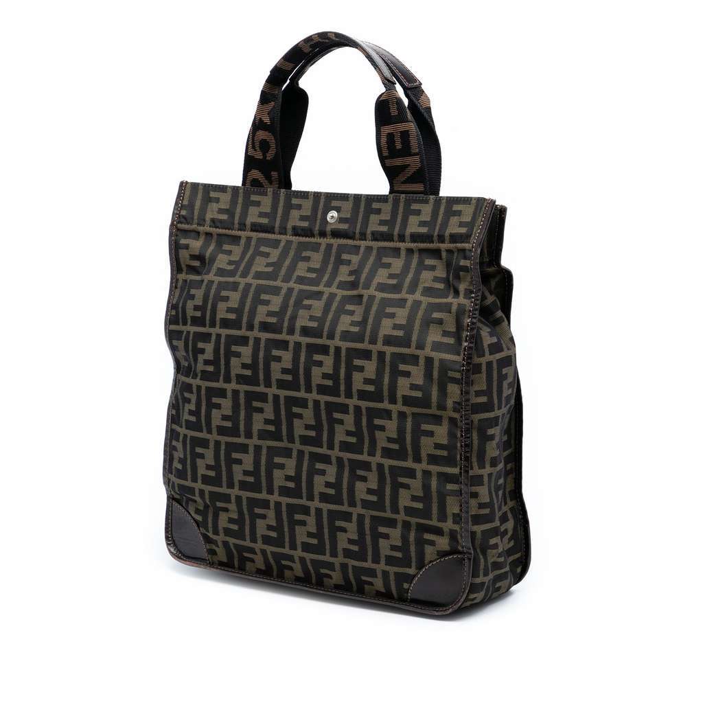 Fendi Zucca Canvas Shopping Tote Brown Canvas Very good condition - Back View