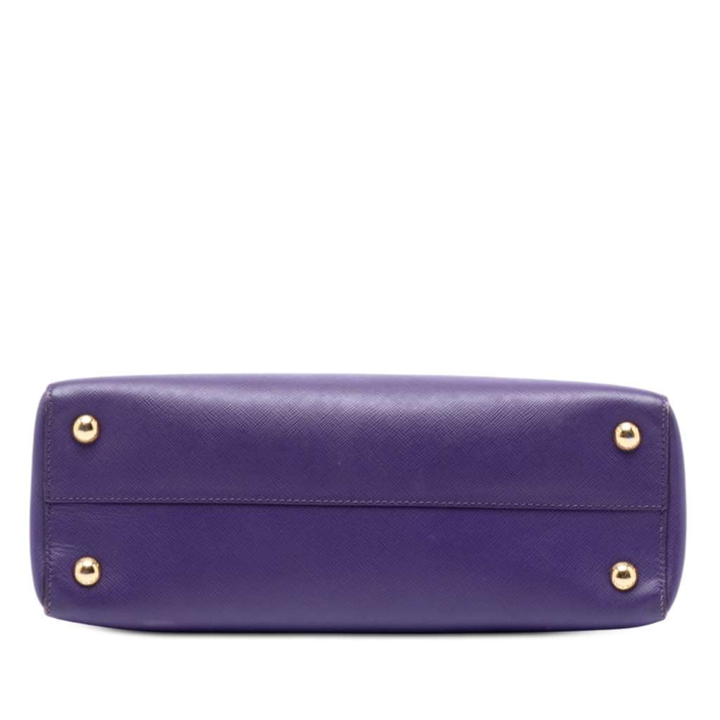 Prada Saffiano Lux Parabole Satchel Purple Leather Very good condition - Inside View