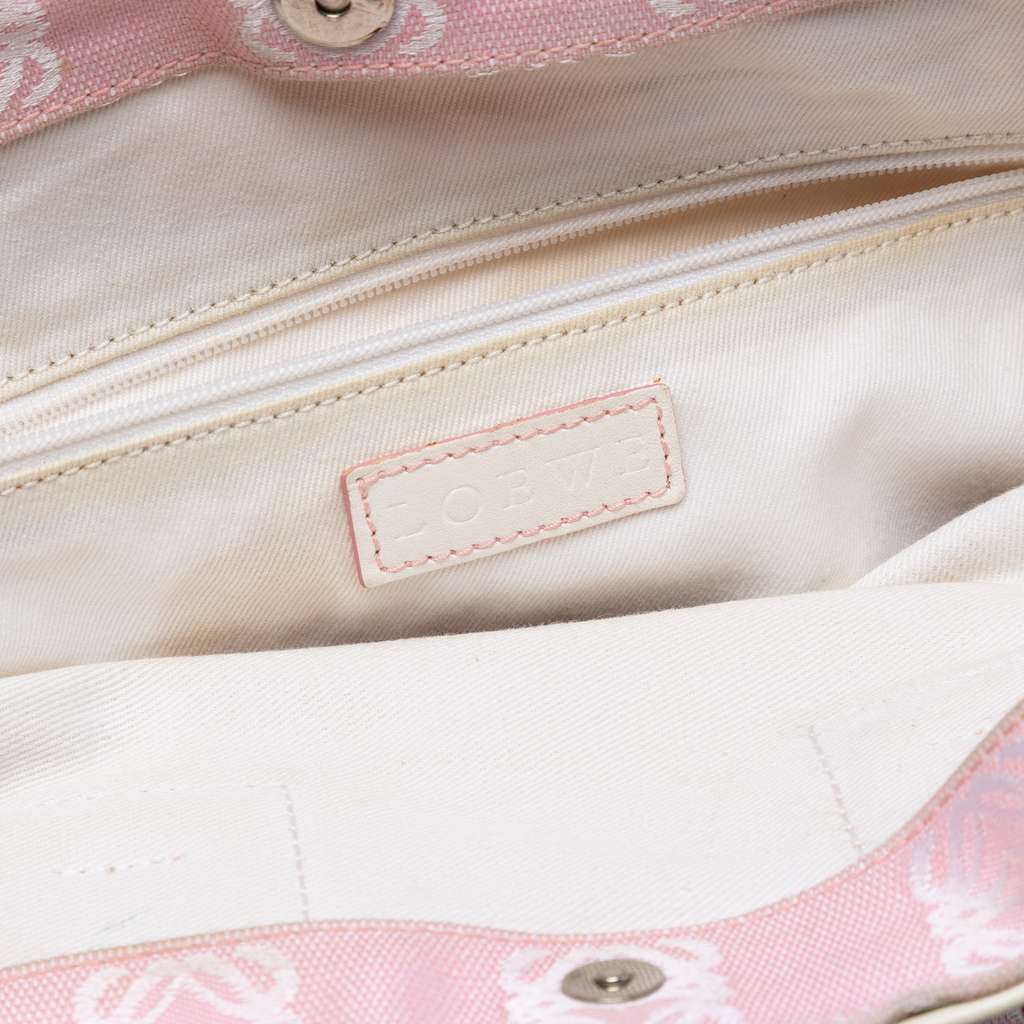 Loewe Anagram Canvas Tote Pink Canvas Very good condition - Box View