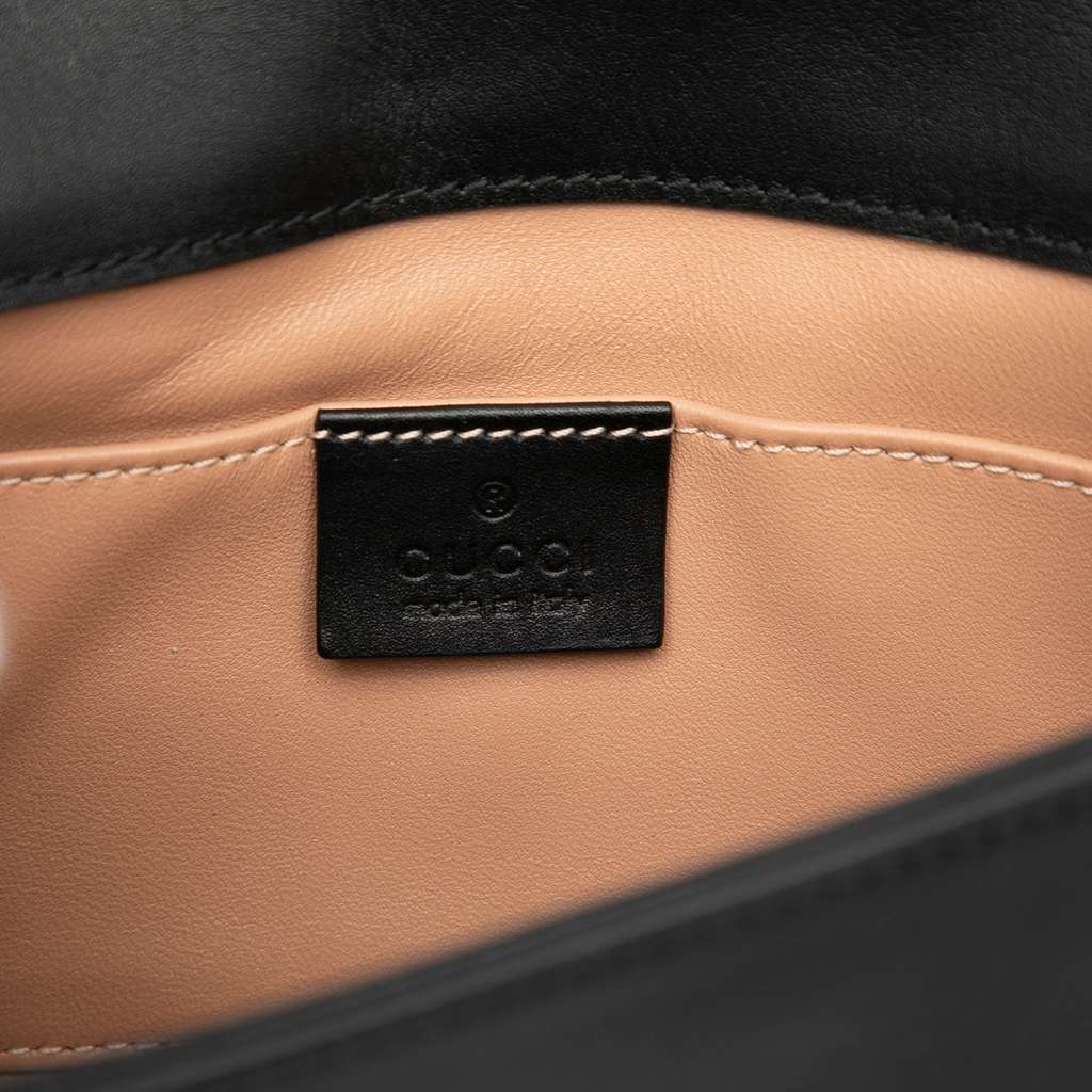 Gucci Mini Queen Margaret Broadway Leather Satchel Black Leather Very good condition - Box View